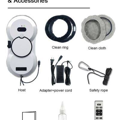 The Most Popular Drone Window Cleaning Robot in 2024, Atomized Dual Water Spray 3800pa Suction Electric Window Cleaning Machine photo-4