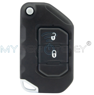 FCC OHT1130261 Flip remote key 2 button 433mhz 4A chip for 2018-2021 Jeep Wrangler PN: 68416786AB SIP22