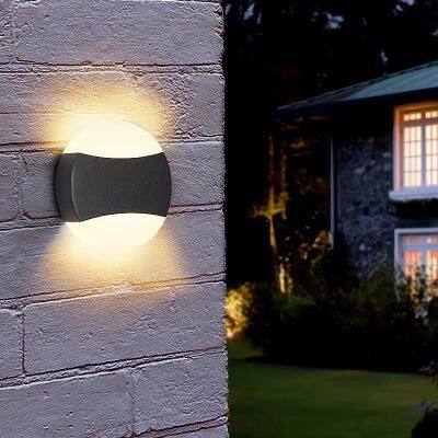 High Quality Modern Outdoor Round Led Wall Light Garden Wall Lamp Hotel Bedroom Led Light