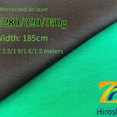guangzhifeng - mercerized air layer (220 - 350g)️ cotton-polyester double-sided air layer trendy fabric