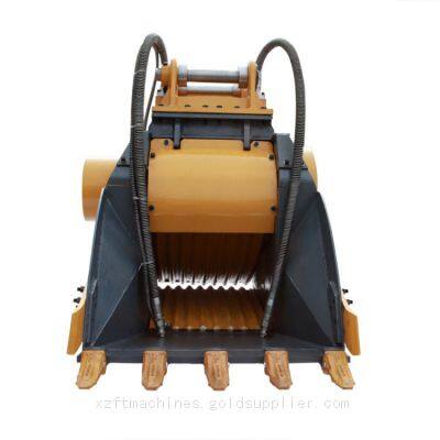 High Quality Excavator Crusher Bucket Hydraulic Driven Crushing Equipment for Construction Demolition & Mining Projects Customizable Tonnage Available