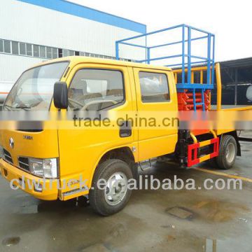 Dongfeng truck mounted aerial platform,4x2 Peru high lifting platform truck