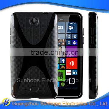 wholesale X pattern tpu mobile phone case for Microsoft Lumia 430