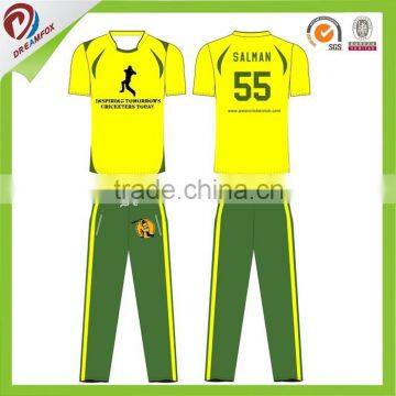 high quality sublimated custom indian cricket team uniform, 2015 international cricket uniform