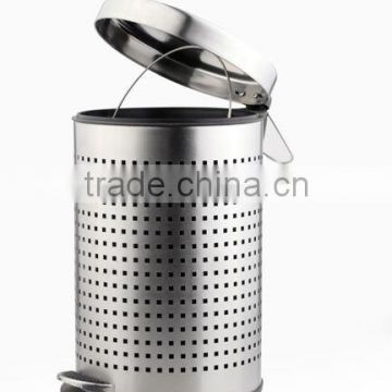 STAINLESS STEEL PERFORATED PEDAL BIN