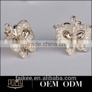 2015 Fashion Design Costume Jewelry Micro Pave Earring