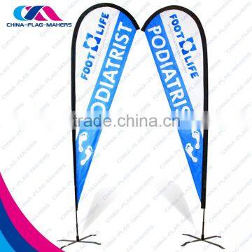 wholesale top sale advertise fly durable double side beach flag                        
                                                                                Supplier's Choice