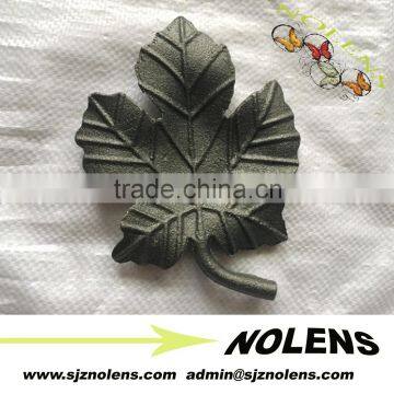 Best sell cast steel leaves and flowers for wrought iron ornamental baluster