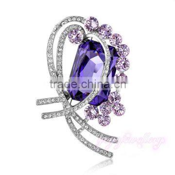 Gorgeous china wholesale crystal fashion brooch