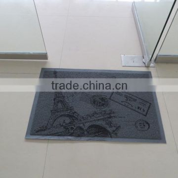 pvc customized loop mat anti-slip floor mat with beautiful designs/door mat with printing