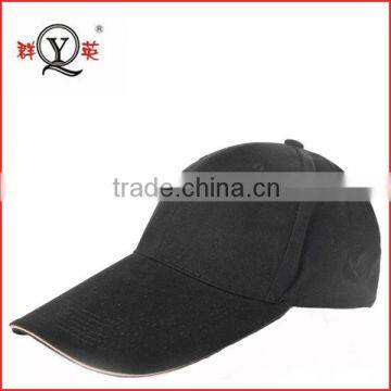 Black adult 100% cotton wholesaler sport cap