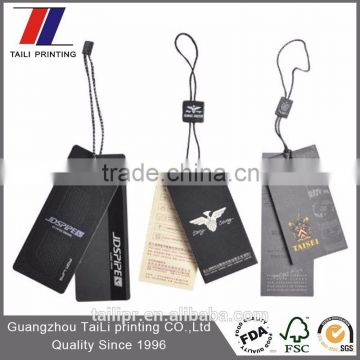 New design custom printed china garment hanging tag