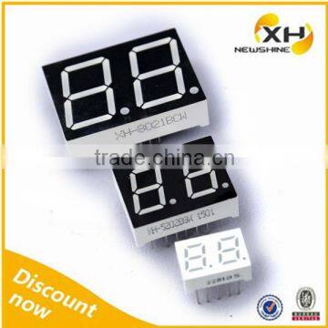 High Brightness FND NEWSHINE XH-8021BBW Anode 2 Digit Blue Color LED Display 0.8 Inch