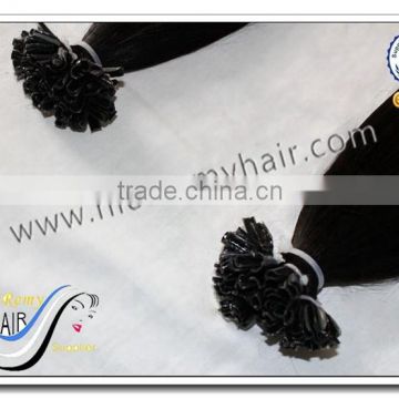 Wholesale fashion high quality ombre 100% human hair U tip hair extensions u tip