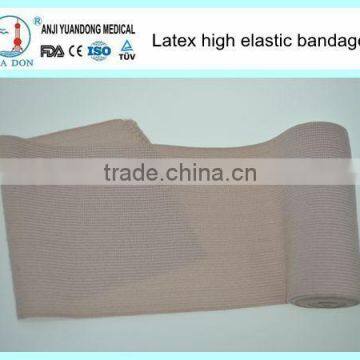 YD50603 With CE&ISO&FDA Certificate High elastic bandage /latex bandage /rubber elastic bandage