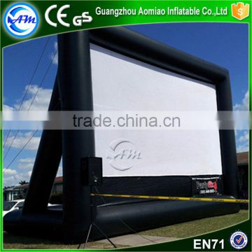 Customize black latable movie screen for sale outdoor advertising screen for event