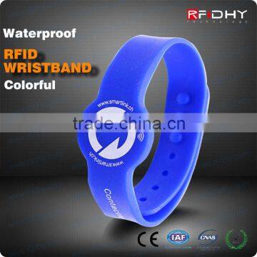 Printed Silicone Wristbands RFID WT for Attractions