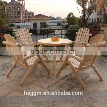 outdoor wooden american leisure garden log furniture