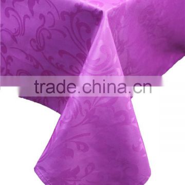 Hot Sale 100% Polyester Fancy Jacquard Design Table Cloth Wedding