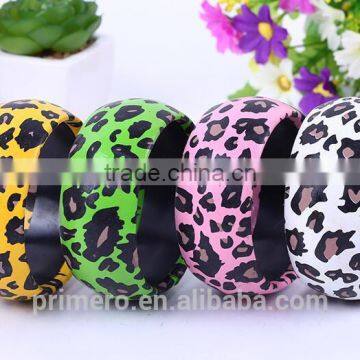 Wholesale Fashion Mixed Color Leopard Printed Wide Acrylic Resin Bangle photo-4