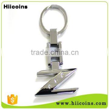 Customized China Cheap Manufacturer Letter Z Keychain