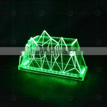 Fashion High End Custom Acrylic Bar Table,with Colorful Light for Different Colors photo-4