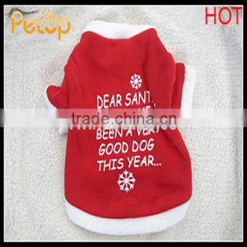 Hot Sell Fleece Santa Christmas Pet Clothes