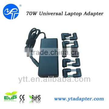 Universal ac dc power adapter with 10 dc tips