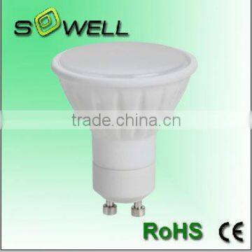 110-240V 7W GU10 2835SMD 18pcs Aluminum+Plastic 60*H58mm CE RoHS LED spot lighting bulbs