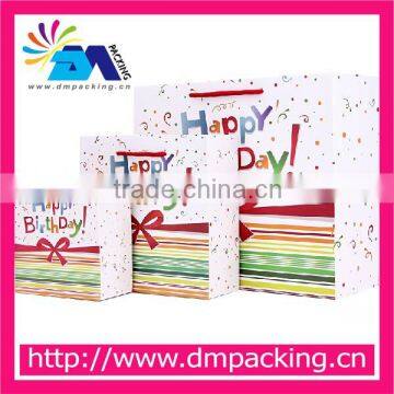 custom birthday paper gift bags packaging bags