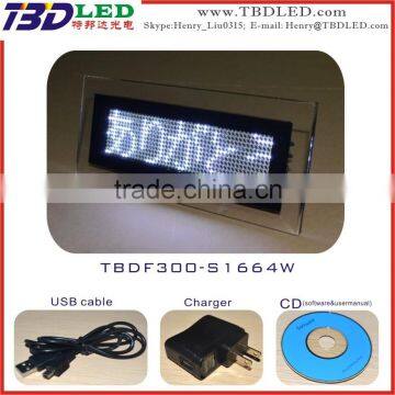 LED Desk Message Board/led Crystal Box Message Sign/led Running Message Sign photo-2