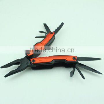 Stainless Steel Black Coated Outdoor Multitool Combination Plier