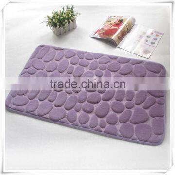 Microfiber coral fleece memory foam pet mat