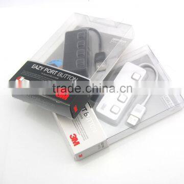 Factory Price USB 3.0 Hub 4 Ports Speed 5Gbps for PC Laptop With On/off Switch WHITE photo-2