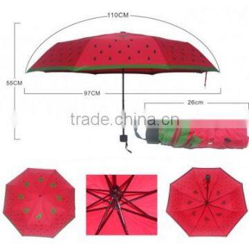 Metal Frame Material and Aluminum Metal Type umbrella with red color