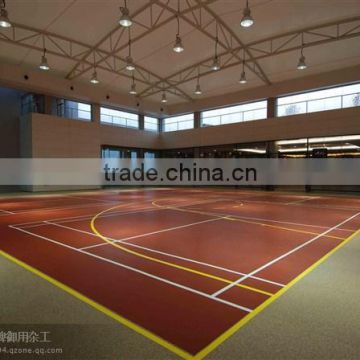 Rubber basketball flooring