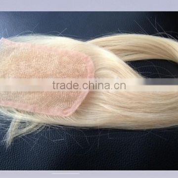 Alibaba express brazilian human hair cheap full lace closure blonde