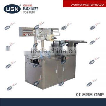 High speed automatic cellphane overwrapping machine