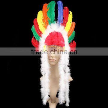 Indian feather headdress headband