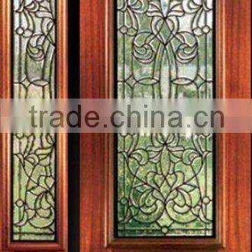 American Glass Exterior Doors Wood Design DJ-S9104MSO-2