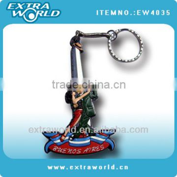 Buenos aires soft pvc key chain