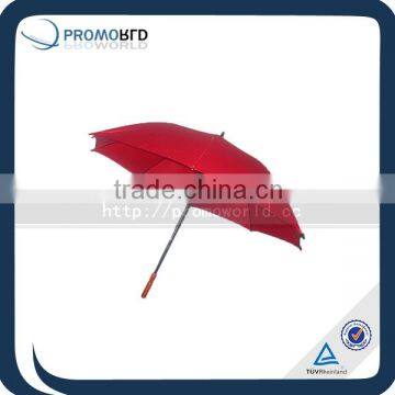 Fashion Sport Women Red Umbrella With Wood Handle