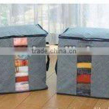 High quality bamboo charcoal foldable clothing and quilt Storage Box and Storage Case