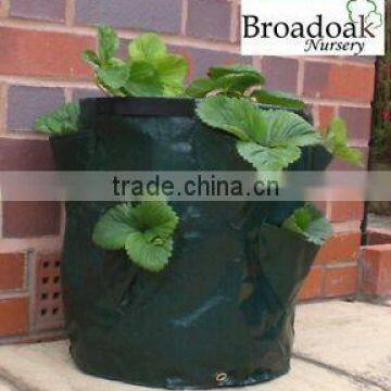 PP/PE Woven Round Garden Herb Planter Bags With Pockets,Herb Planting Grow Bag,Garden Herb Grow Bag photo-2