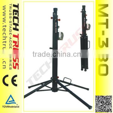 MT-380 Truss Lifting Tower , 100kg Loading 3.8m Height Telescopic Truss Stand