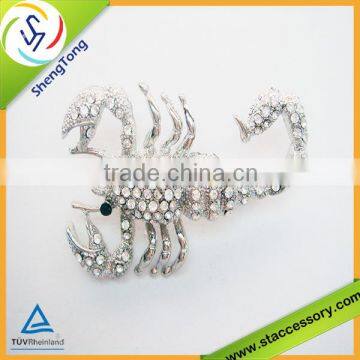 Rhineston brooch Fashion crystal Scorpion brooch