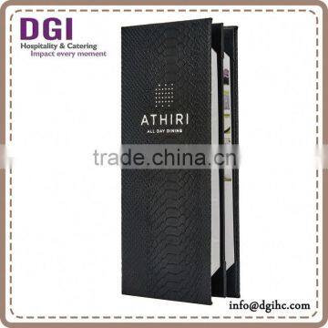 Lighter Hotel Menu Printing / Good Menu Design Ideas / Factory Price Leather Cover photo-2
