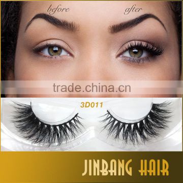 3D Mink Fur Fake Eyelashes Women's Makeup False Eyeashes Extension Hand-made 3D Style 1 Pair with custom eyelash packaging