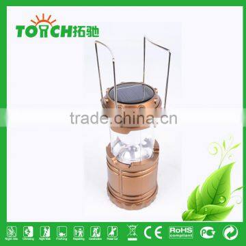 Flashlight Manufacturer Plastic Solar Rechargeable Camp Light Long Working Hour 3*AAA Battery Tent Lamp Emergency Lantern photo-3