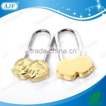 AJF 50MM Fashionable Newest Heart Love Padlock for Wedding or Valentine's Day gift
